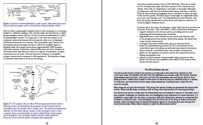 Sample textbook page showing figures and asides surrounding the narrative